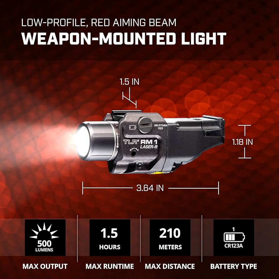 1-4 Streamlight TLR-I タクティカルLEDライト Streamlight TLR-1 HL, High Lumen Rail Mounted Tactical Light
